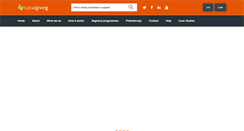 Desktop Screenshot of localgiving.org