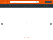 Tablet Screenshot of localgiving.org